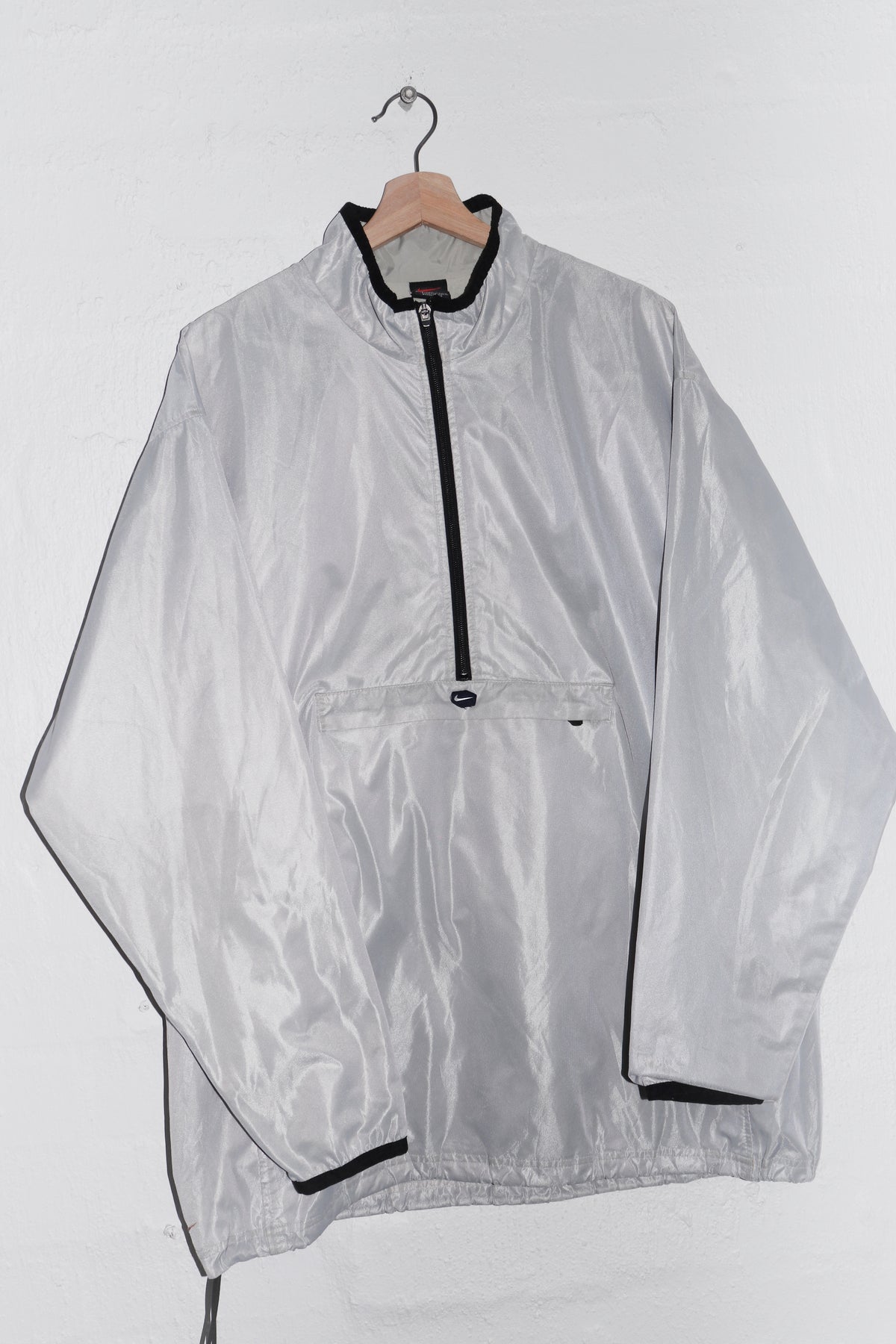Vintage 90s Nike Air Max Rubber Swoosh Half Zip Pullover (Rare) (XL)