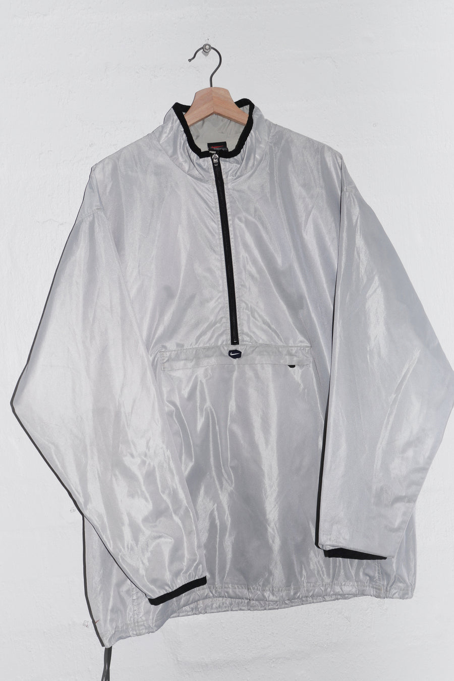 Vintage 90s Nike Air Max Rubber Swoosh Half Zip Pullover (Rare) (XL)