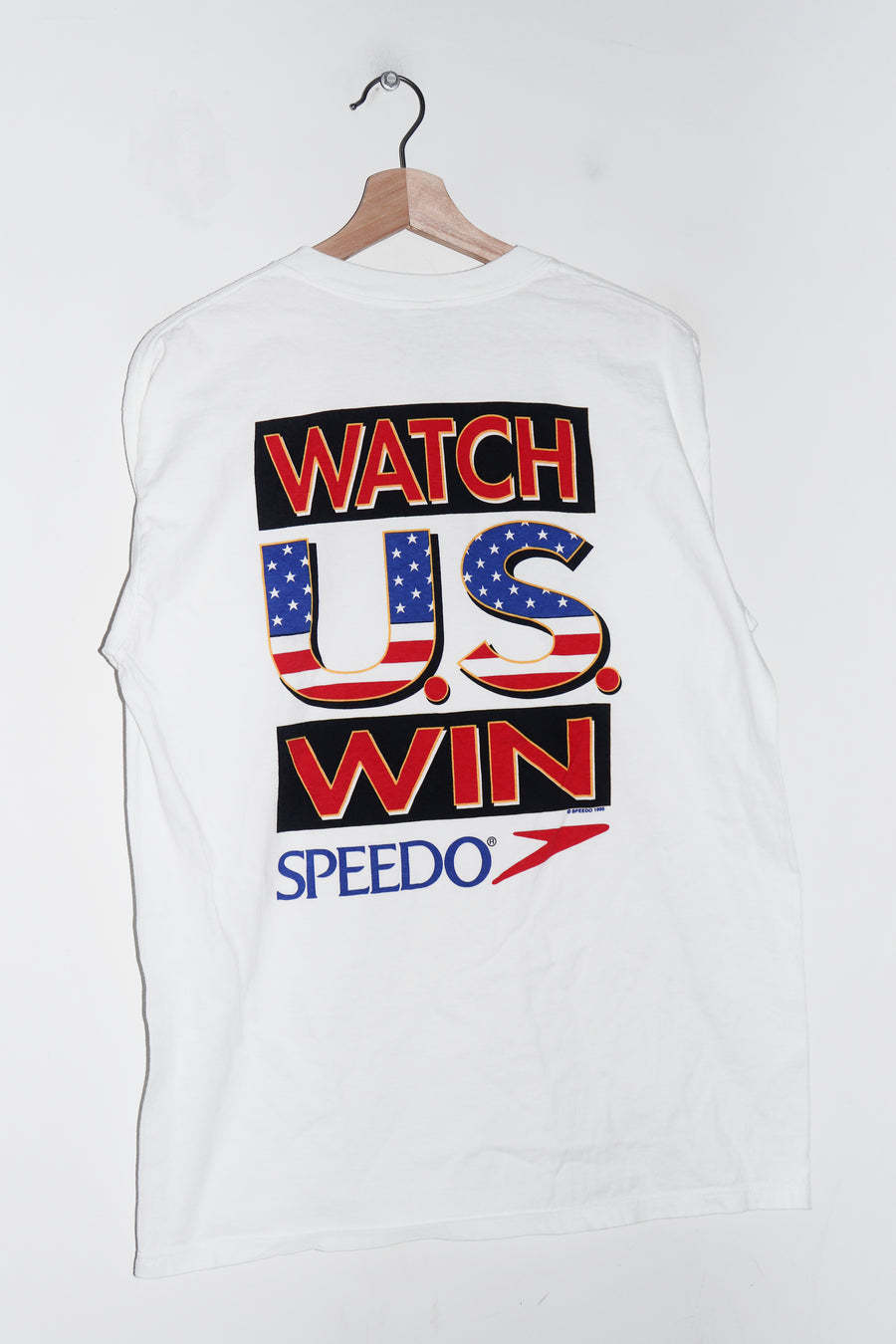 Vintage Speedo 1996 Atlanta Olympics Double Sided Graphic Tee (M-L)