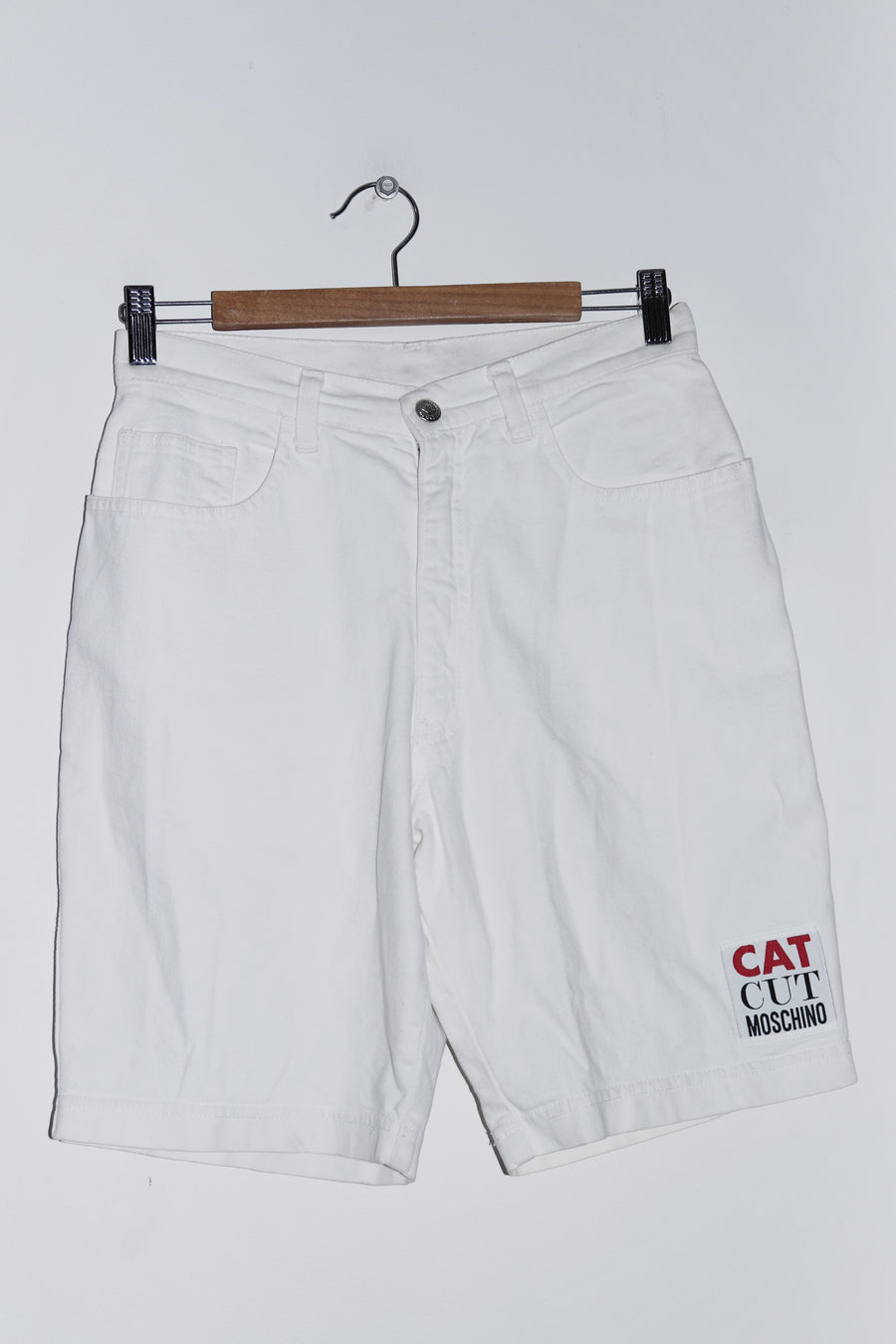 Vintage 90s Moschino Jeans White Shorts (28/8)