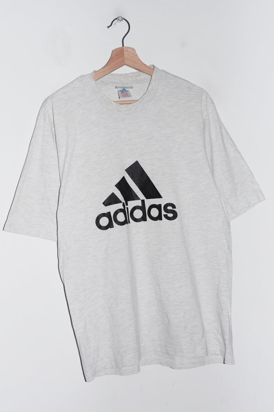 Vintage 90s Adidas Graphic Grey Tee (M)