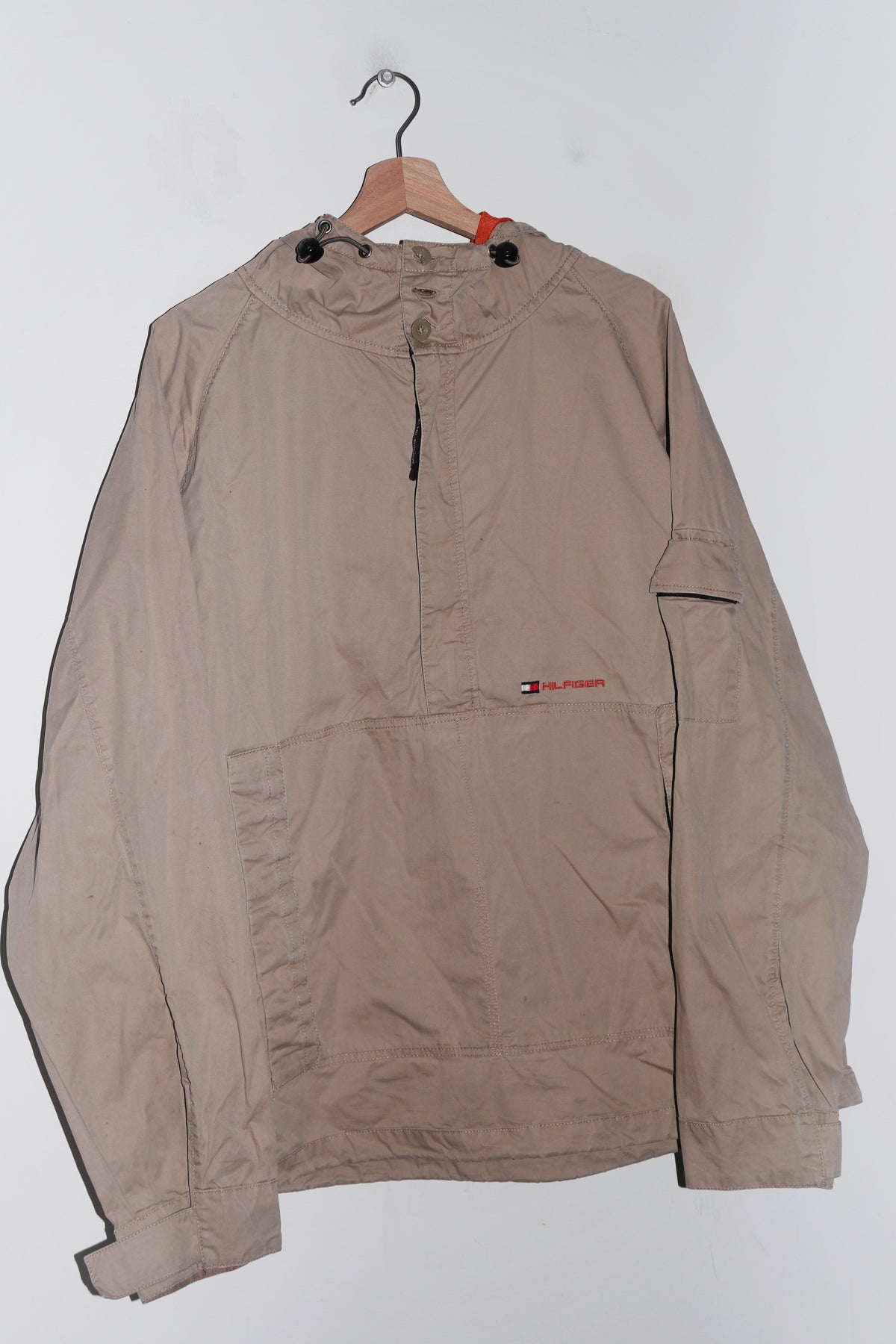 Old School 2000s Tommy Hilfiger Half Zip Hooded Pullover (XL)