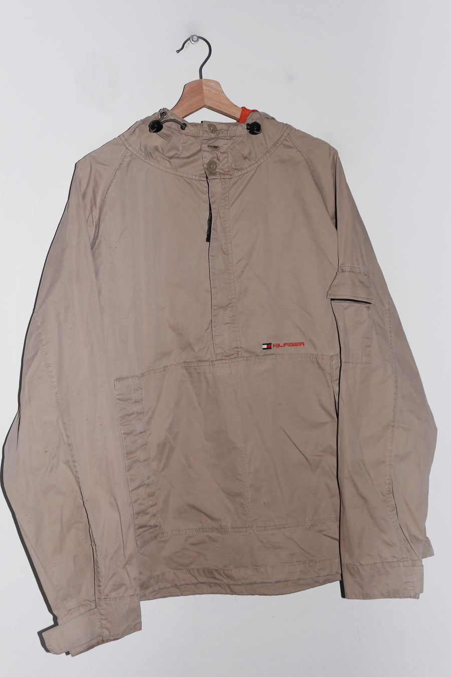 Old School 2000s Tommy Hilfiger Half Zip Hooded Pullover (XL)