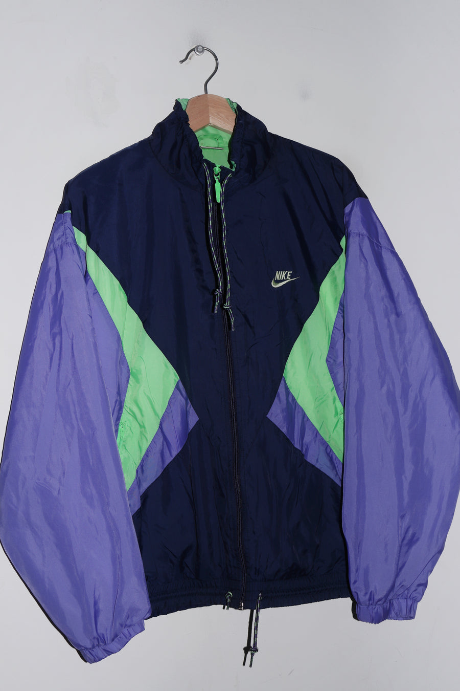 Vintage 90s Nike Embroidered Swoosh Colour Block Track Jacket (M)