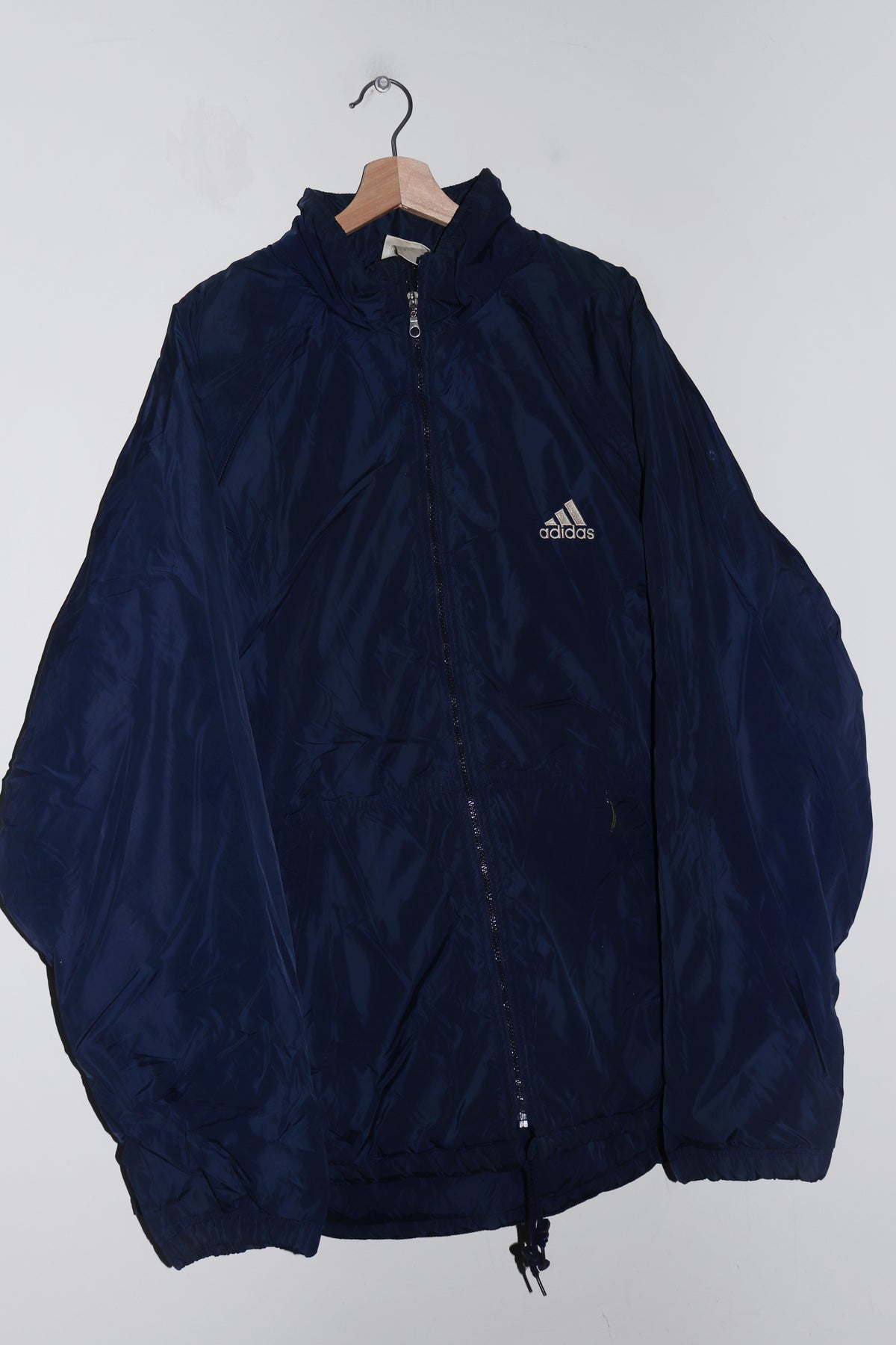 Vintage 90s Adidas Embroidered Thick Padded Quilted Outerwear Jacket (XXL)
