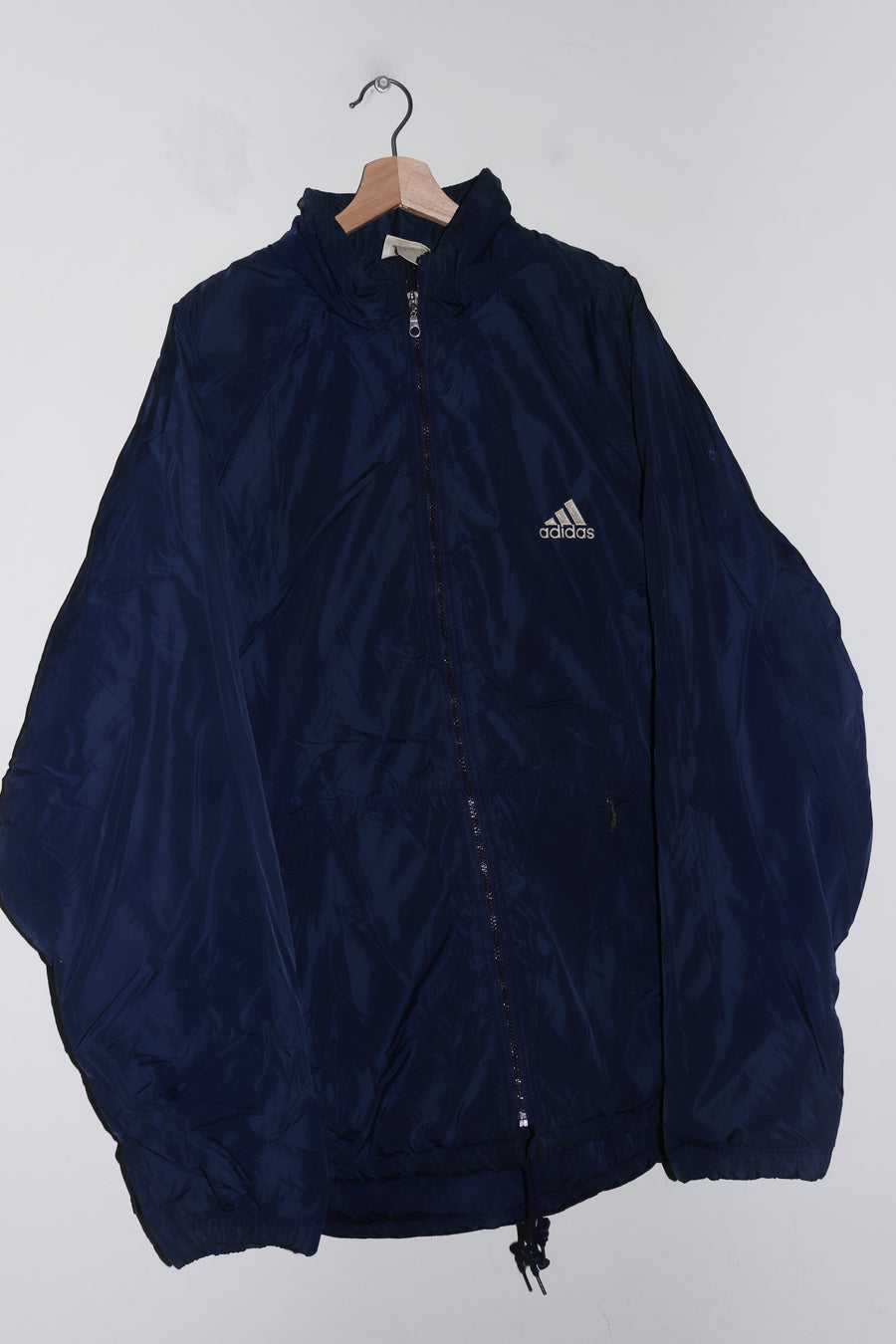 Vintage 90s Adidas Embroidered Thick Padded Quilted Outerwear Jacket (XXL)