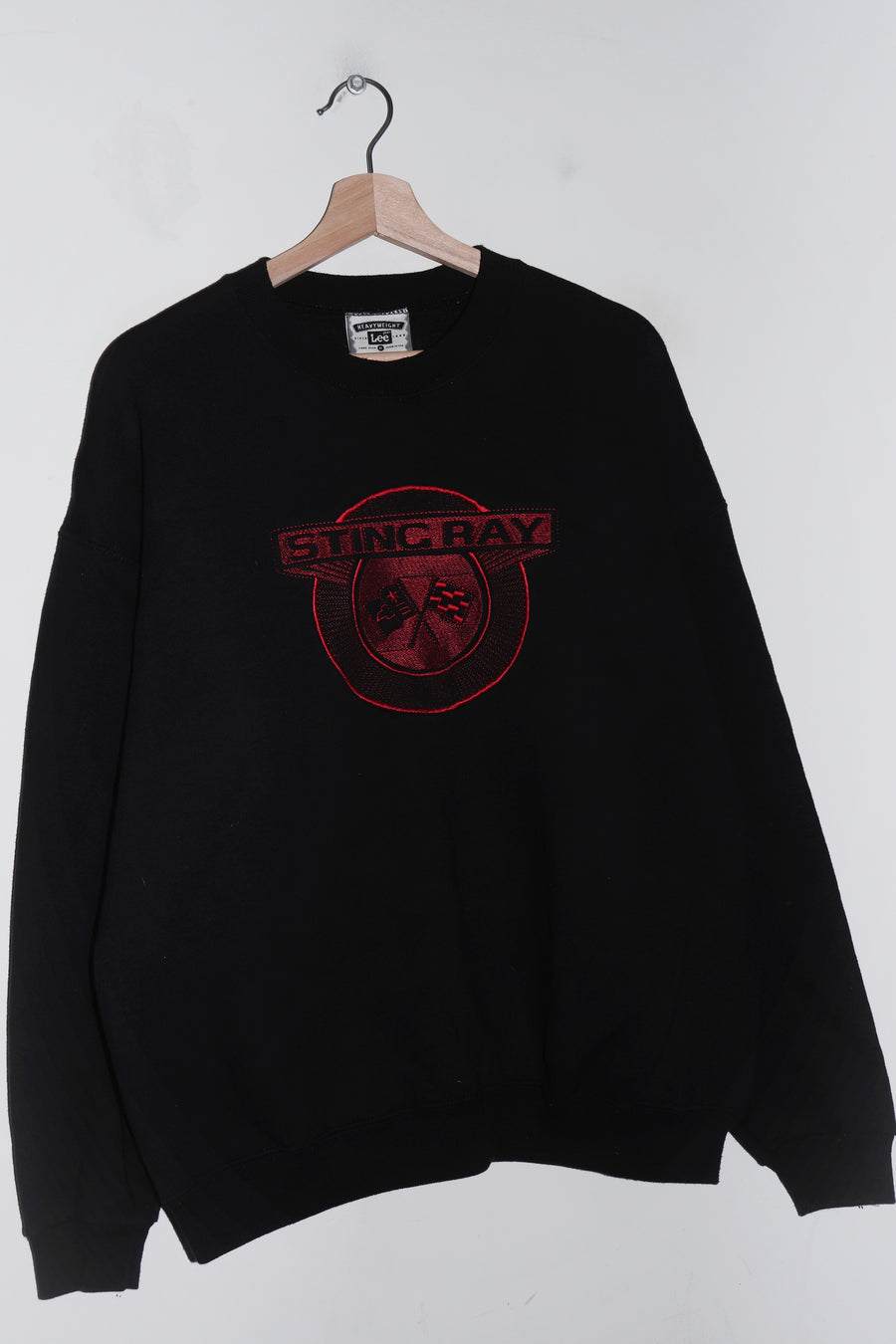 Vintage 90s Stingray Racing Embroidered Graphic Thick Sweatshirt (XL)