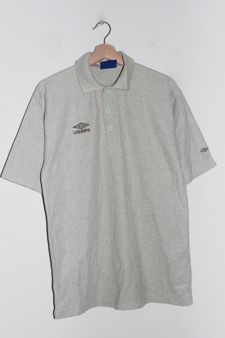 Vintage 90s Umbro Embroidered Logo Thick Cotton Polo (L)