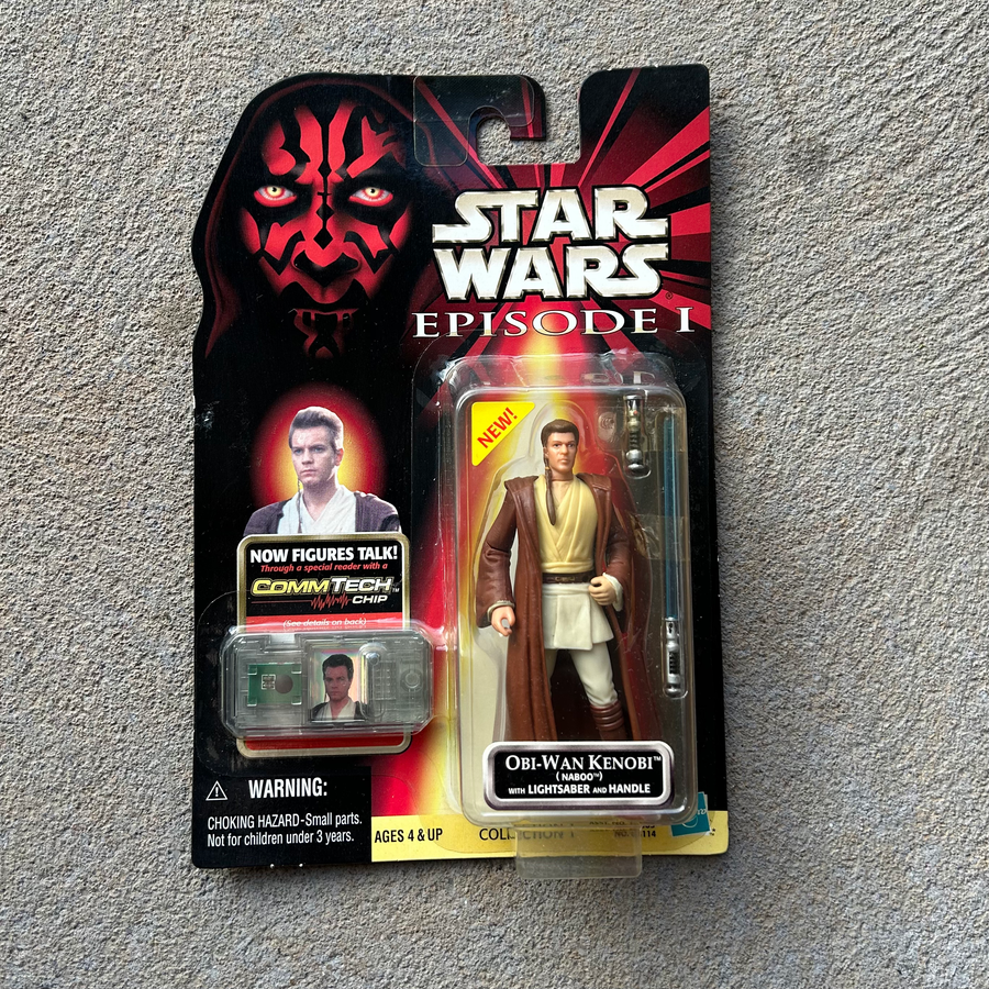 (BRAND NEW) Vintage Hasbro Star Wars Obi-Wan Kenobi Naboo Figurine (1998)