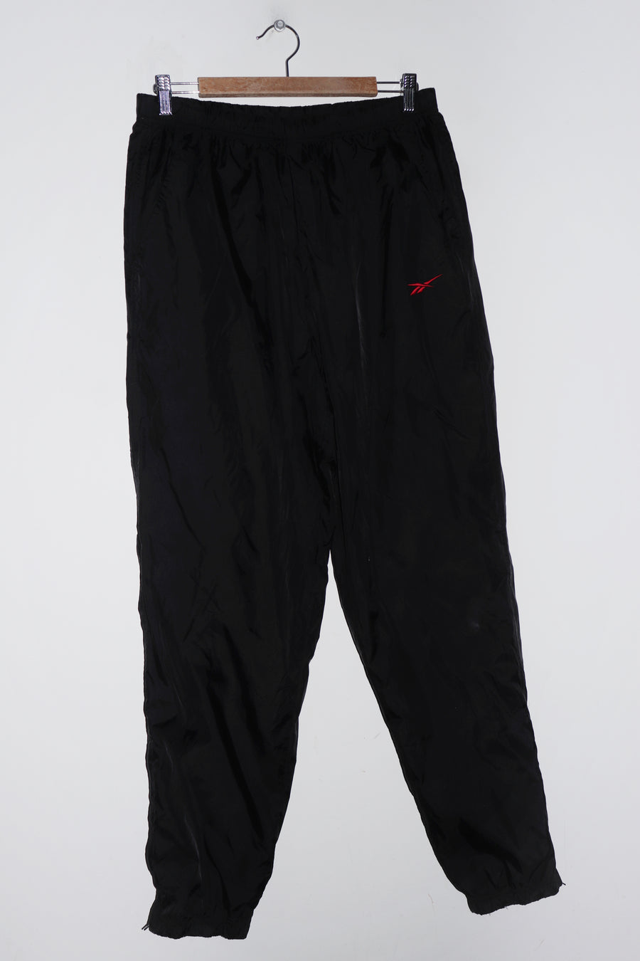 Vintage Reebok Embroidered Logo Black Track Pants (32-34)