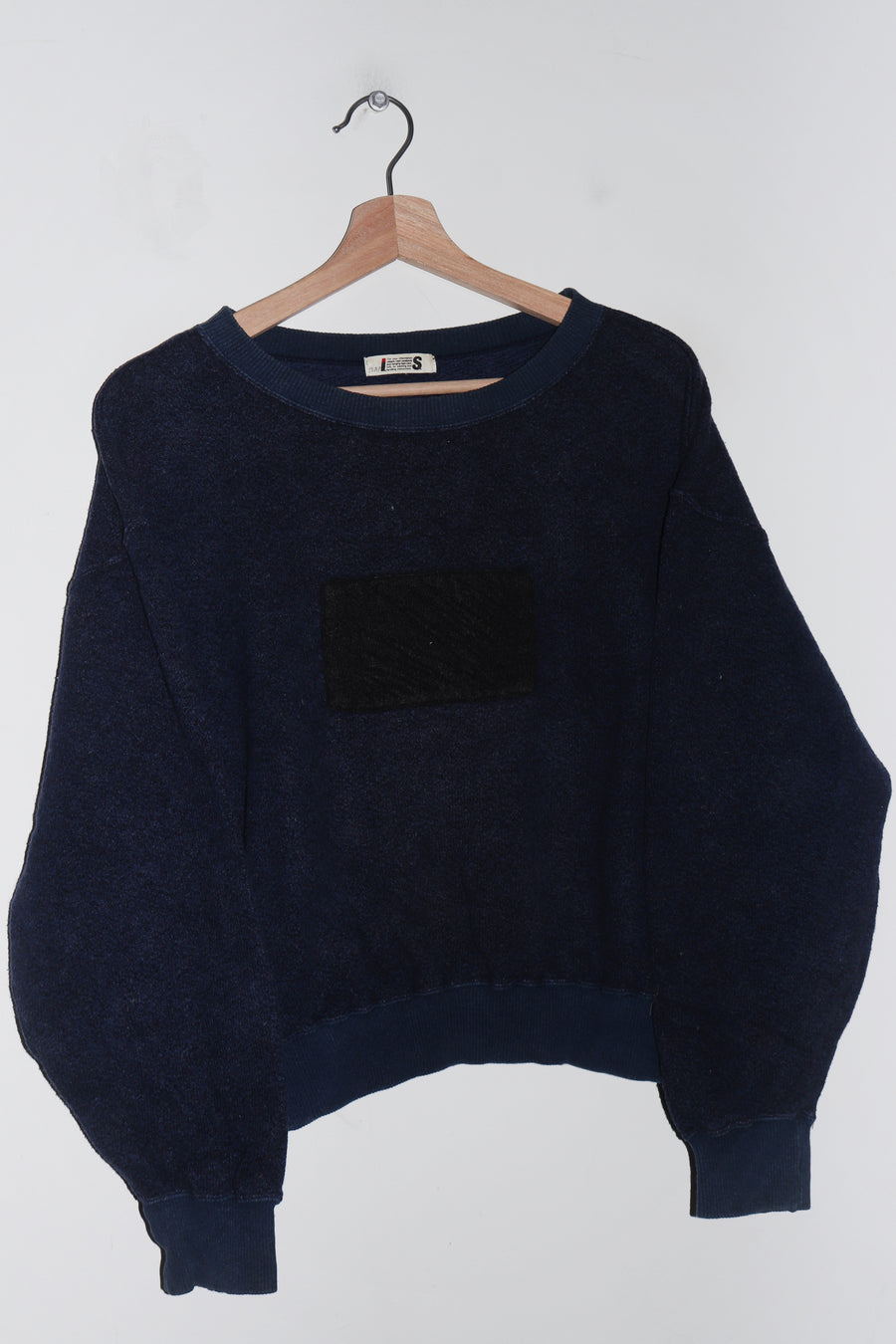 Vintage 80s Archive Issey Miyake Sport Patch Graphic Navy Sweatshirt (Rare)(S/M)