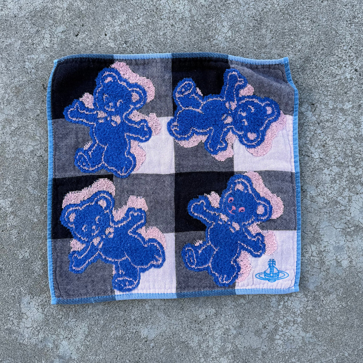 Vivienne Westwood Embroidered Logo Full Print Graphic Face Towel