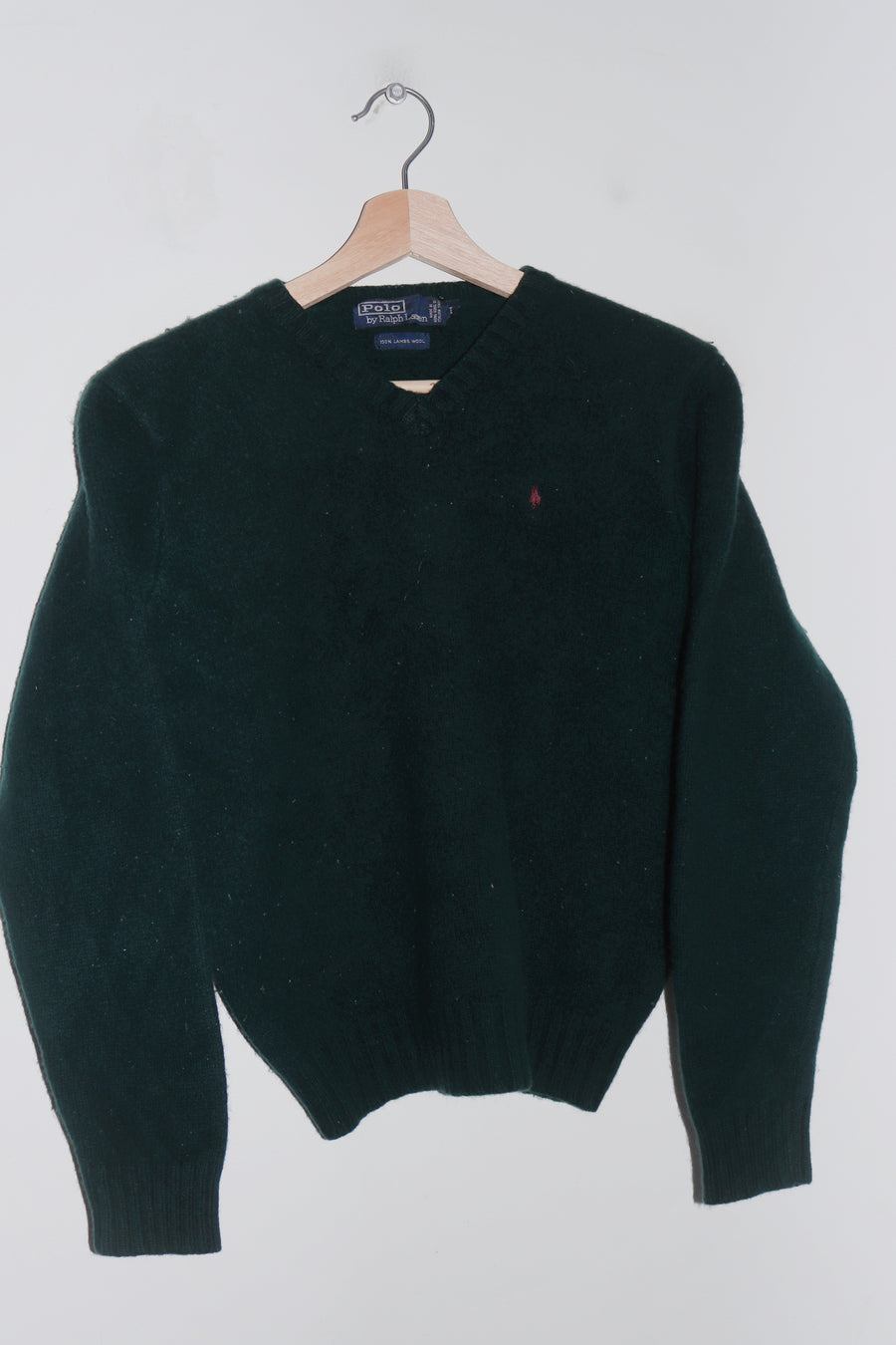 Polo Ralph Lauren Embroidered Logo Thick Forest Green Knitted Sweater (S/S-M)