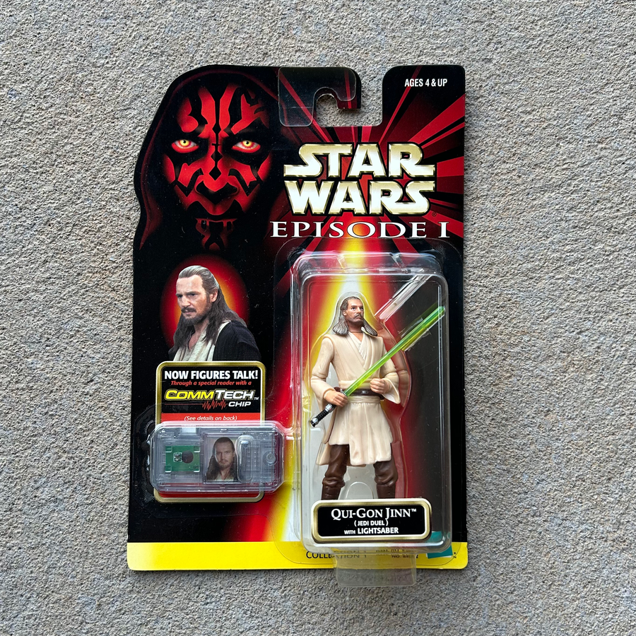 (BRAND NEW) Vintage Hasbro Star Wars Qui-Gon Jinn Figurine (1998)