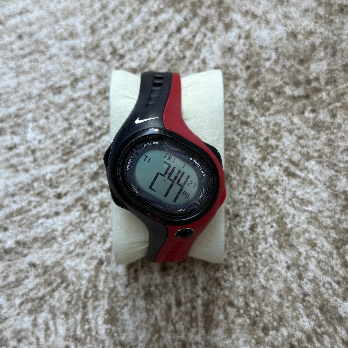 Vintage Nike Triax Fury Black Red Digital Watch