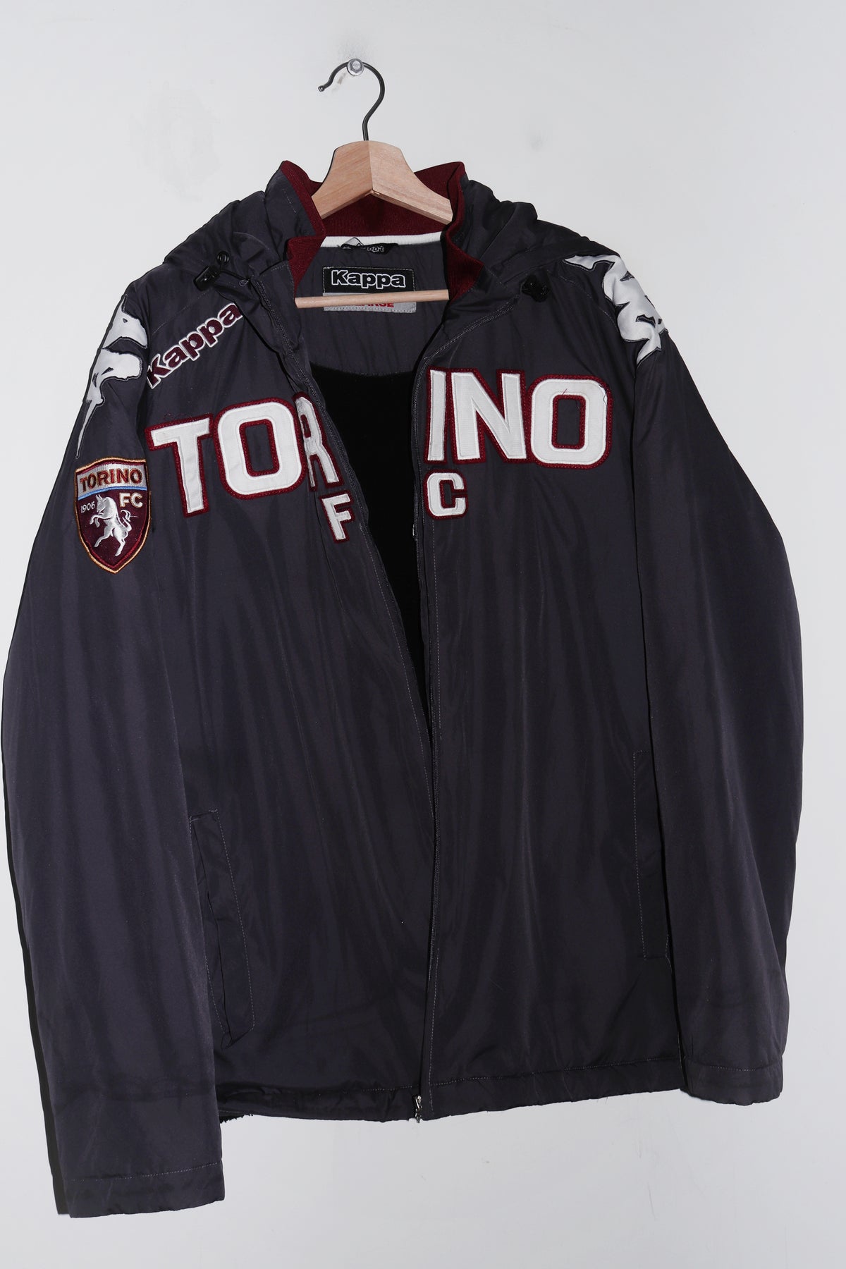 Vintage Kappa Torino FC Football Thick Padded Outerwear Jacket (L-XL)