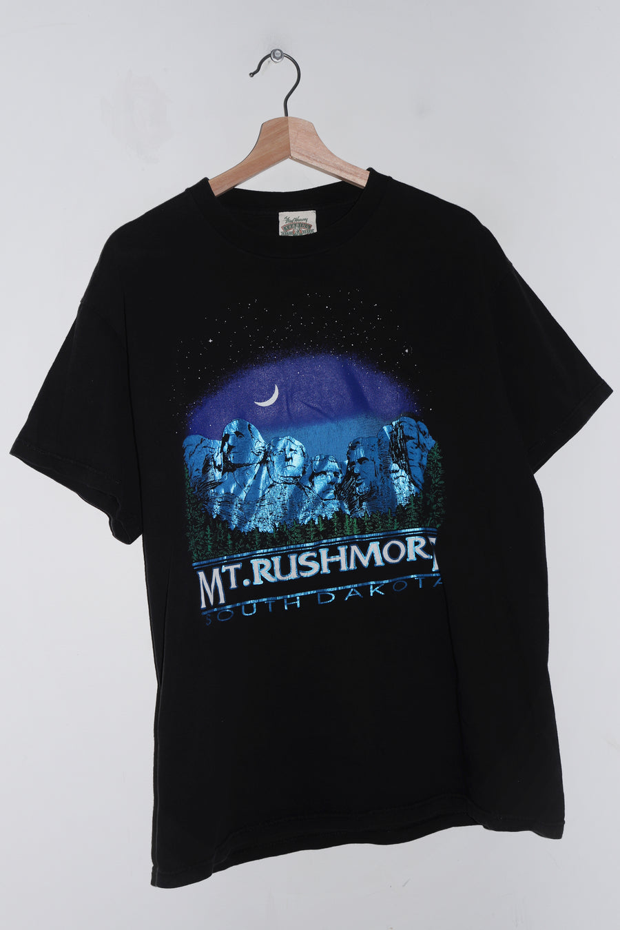 Vintage 90s Mt. Rushmore Textured Graphic Tee (M)
