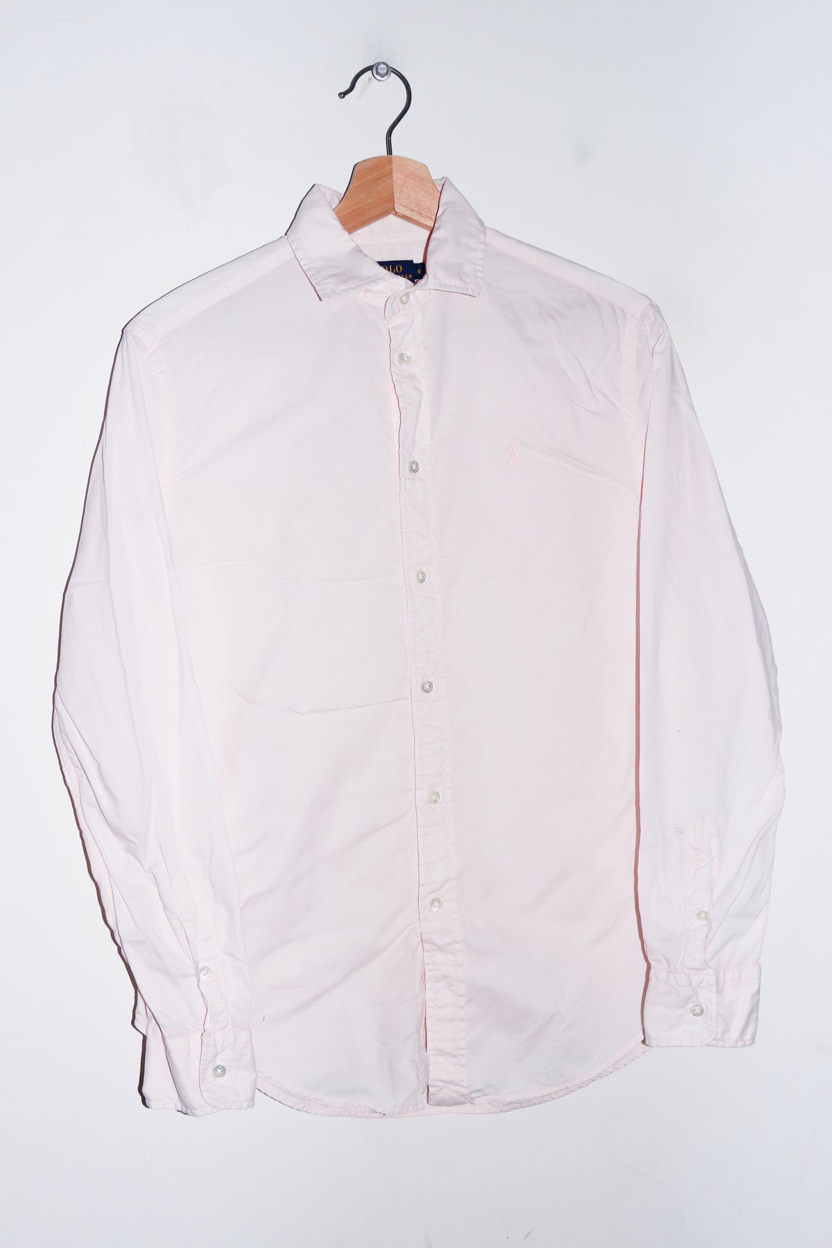 Polo Ralph Lauren Embroidered Logo Pink Button Up Shirt (S-M)