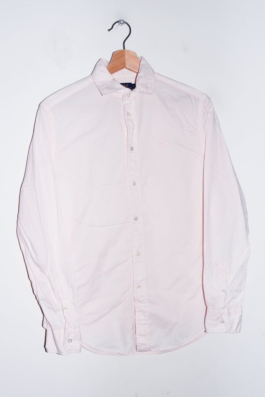 Polo Ralph Lauren Embroidered Logo Pink Button Up Shirt (S-M)