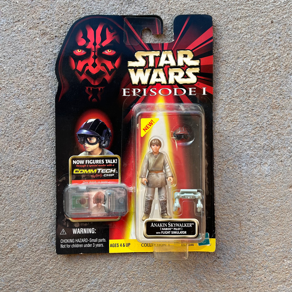 (BRAND NEW) Vintage Hasbro Star Wars Anakin Skywalker Pilot Figurine (1999)