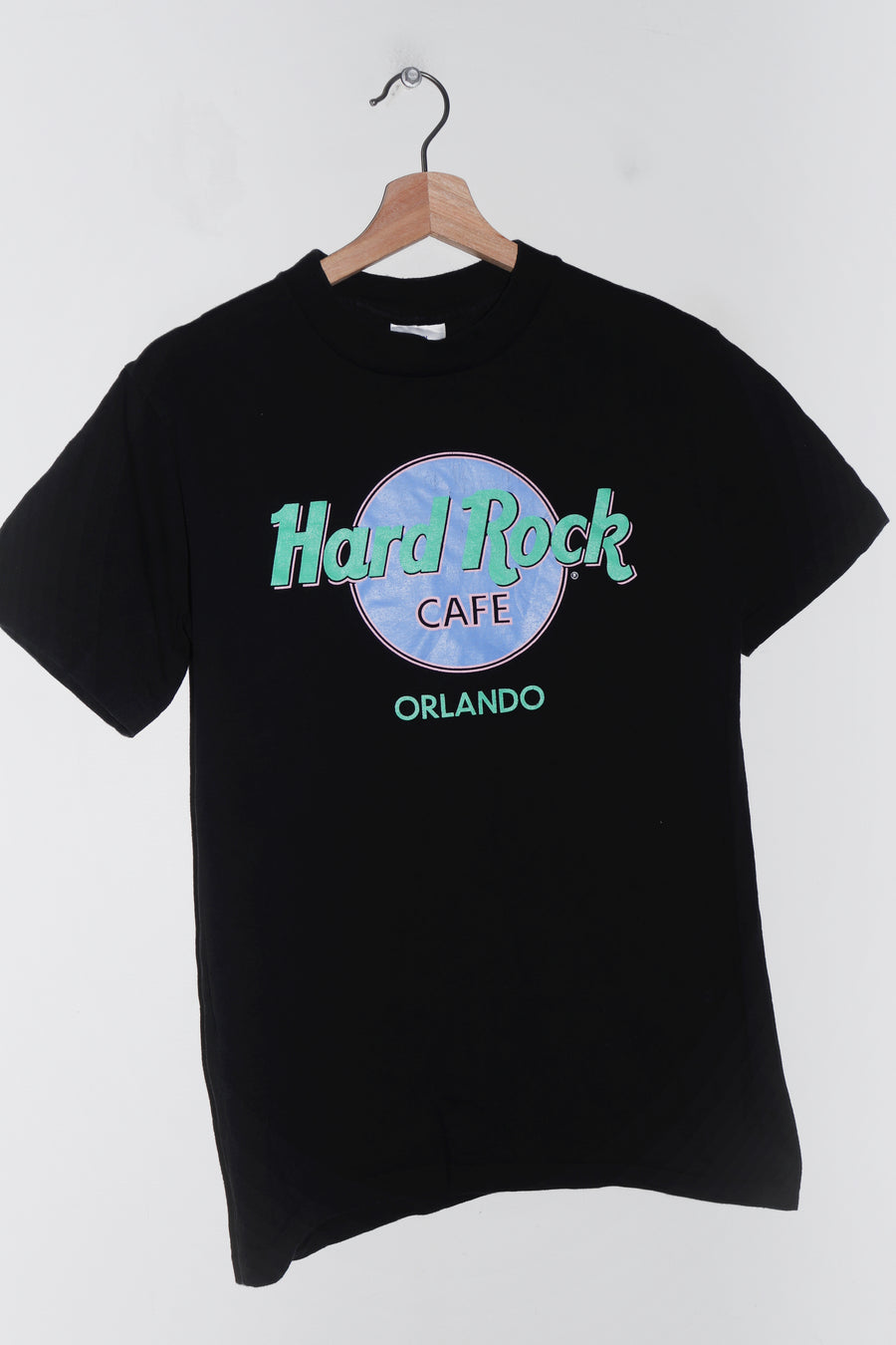 Vintage 90s Hard Rock Cafe Orlando Graphic Black Tee (S/S-M)