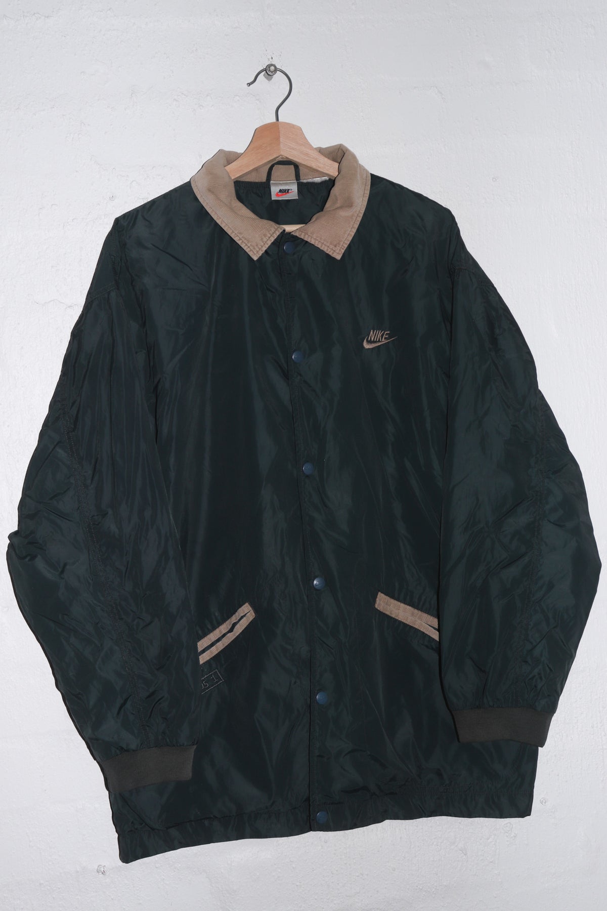 Vintage 90s Nike Embroidered Spellout Coach Jacket (Rare) (L-XL)