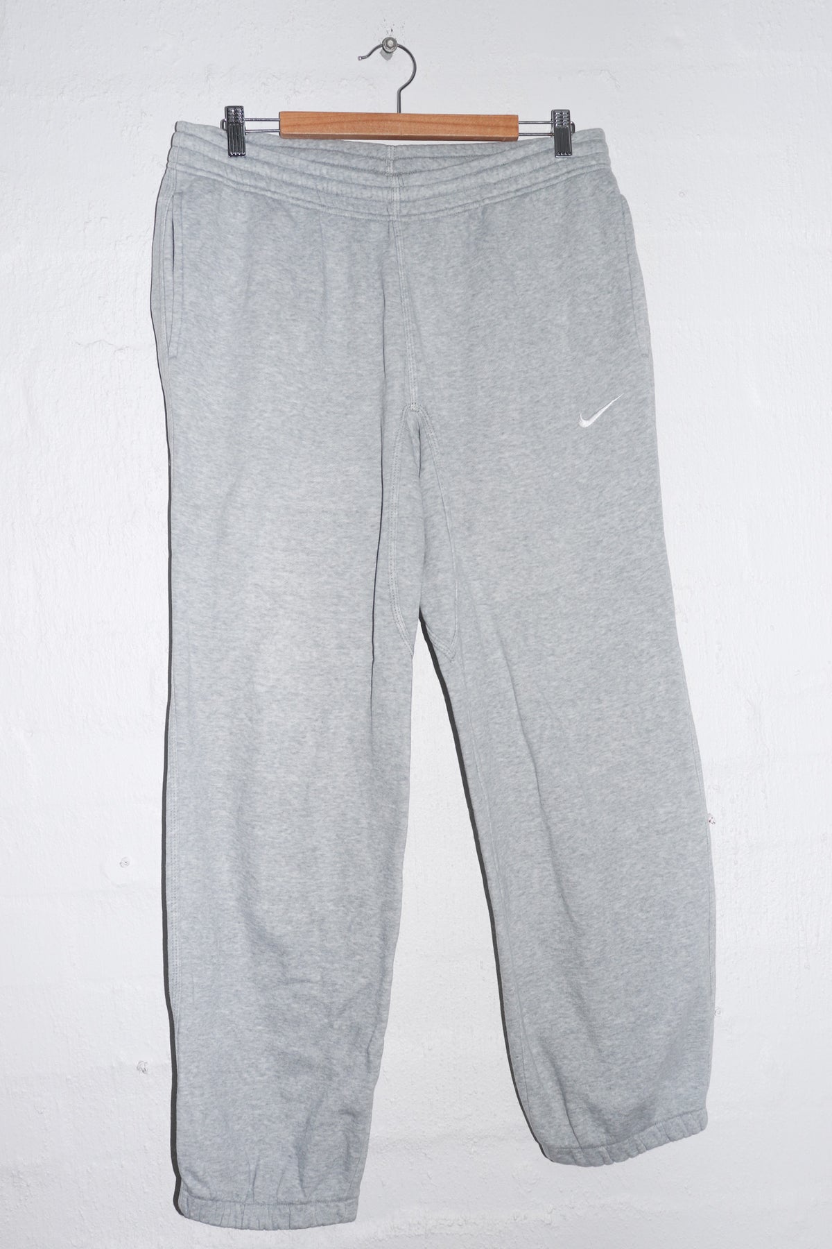 Nike Embroidered Swoosh Thick Baggy Cotton Sweat Pants (32-34)