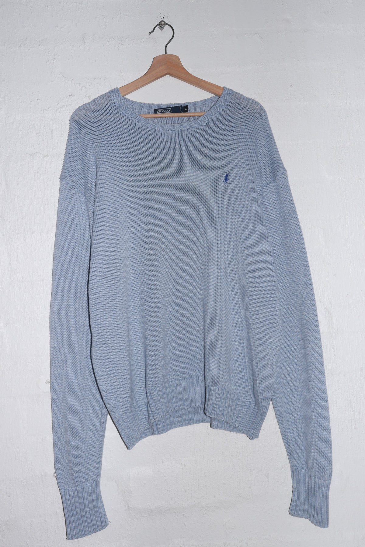 Polo Ralph Lauren Embroidered Logo Thick Knitted Sweater (L-XL)