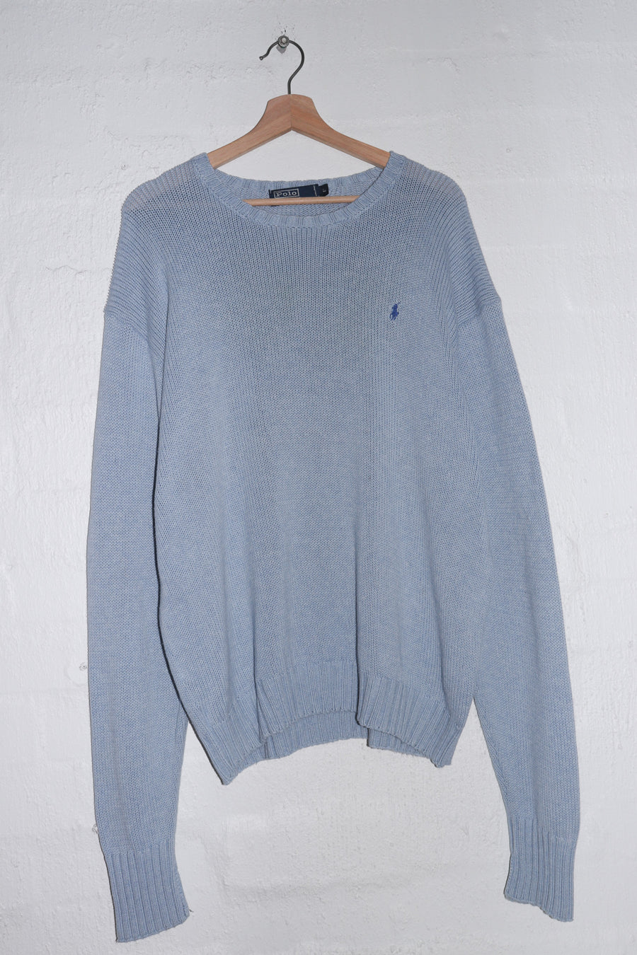 Polo Ralph Lauren Embroidered Logo Thick Knitted Sweater (L-XL)