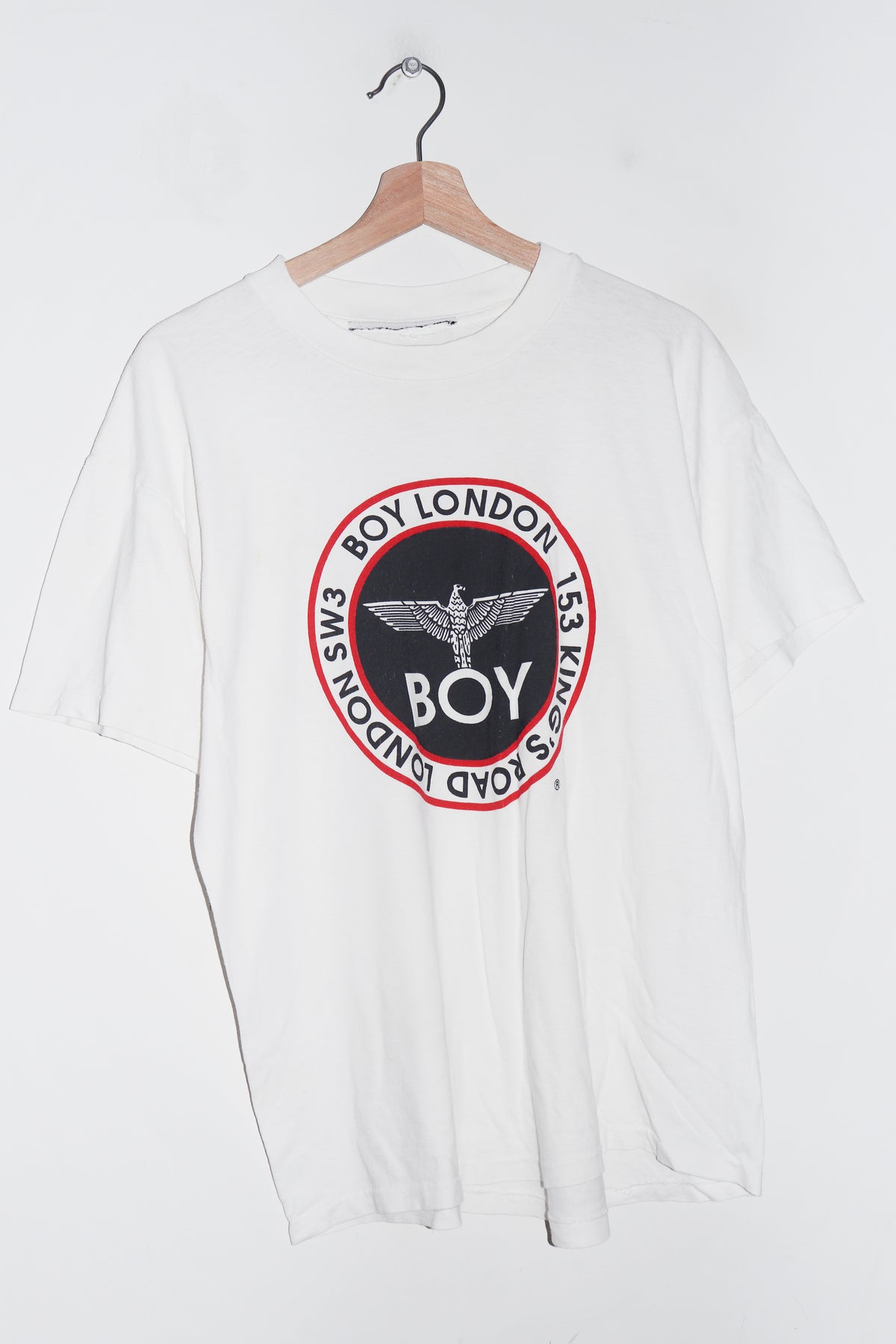 Vintage Boy London Double Sided Graphic White Tee (M)