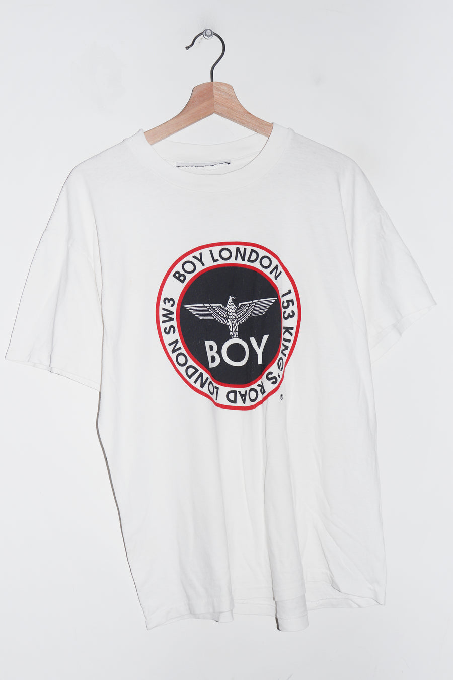 Vintage Boy London Double Sided Graphic White Tee (M)