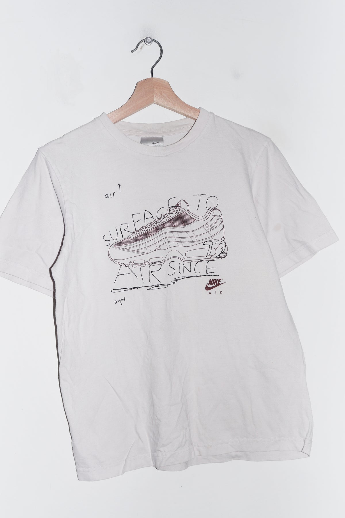 Vintage Nike Air Max 95 Sketch Graphic Tee (Rare) (S-M/M)