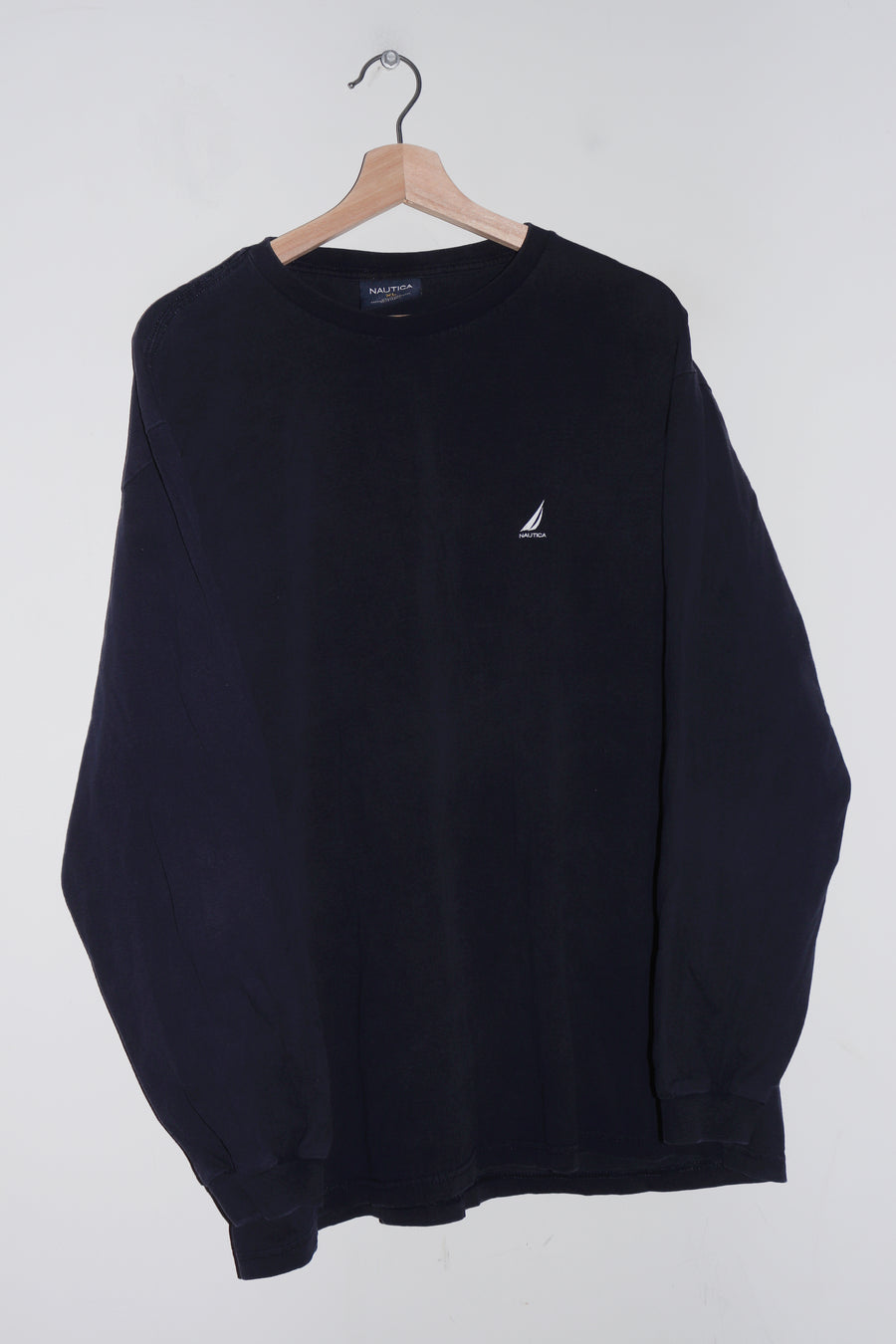Nautica Embroidered Logo Navy Long Sleeve (L-XL)