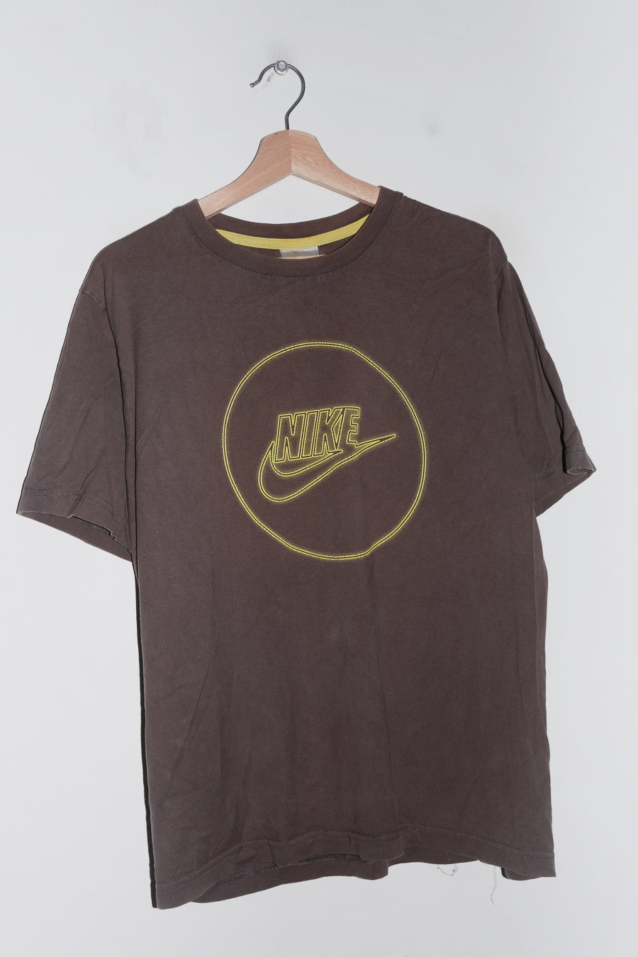 Vintage Nike Swoosh Graphic Faded Brown Tee (M)