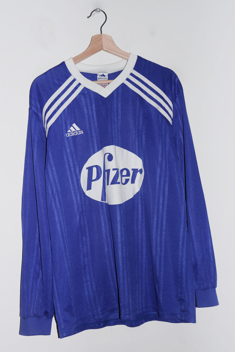 2001-02 Adidas Football Pfizer Training Kit Long Sleeve Jersey (L-XL)