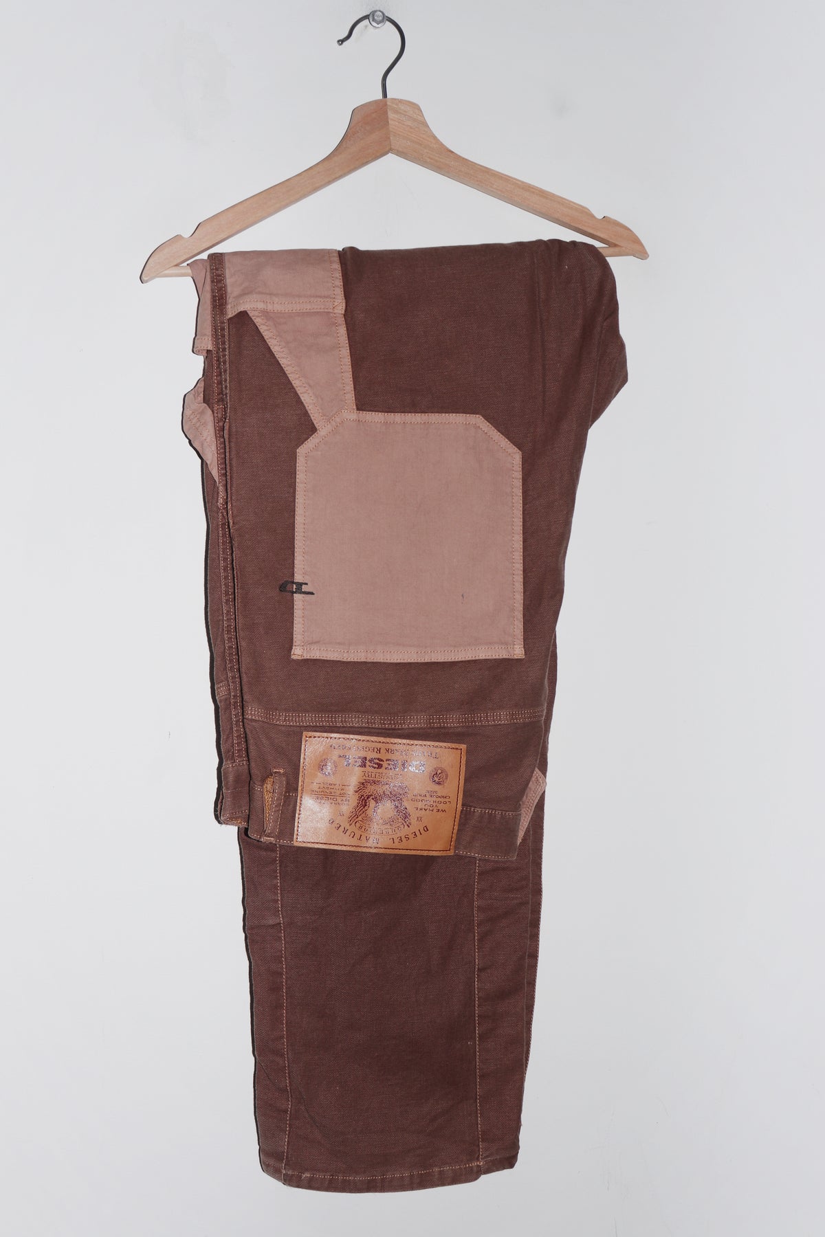 Old School Diesel Double Knee Brown Carpenter Pants (Rare) (36)