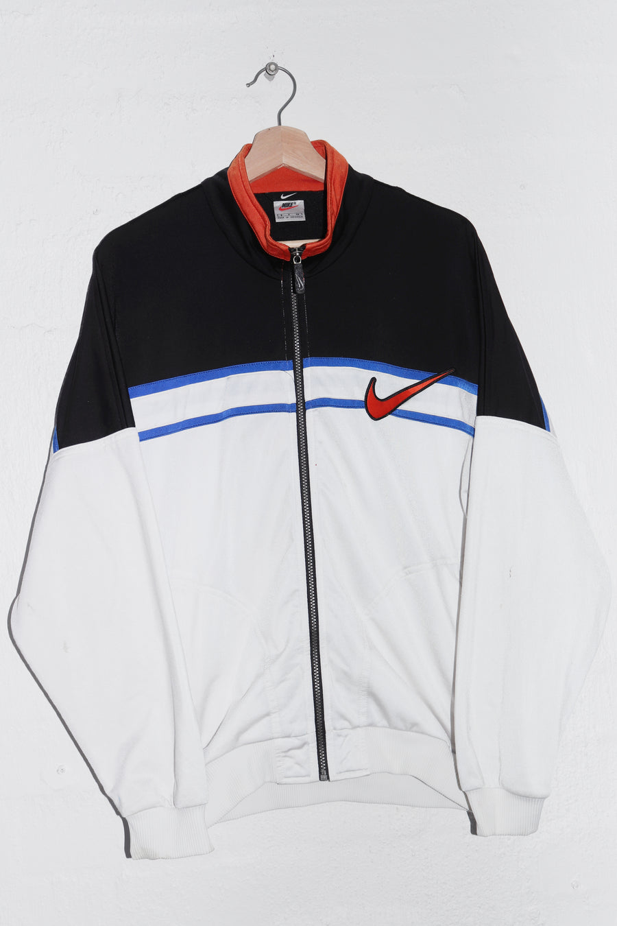 Vintage 90s Nike Embroidered Large Swoosh Track Jacket (M)