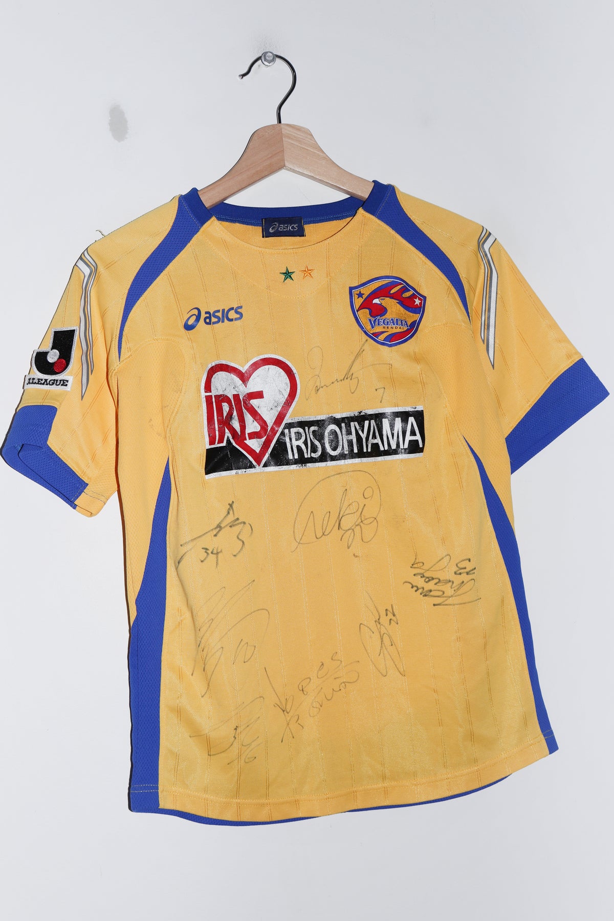 2007 Asics Vegalta Sendai Home Kit Signed Jersey (Rare) (S/S-M)