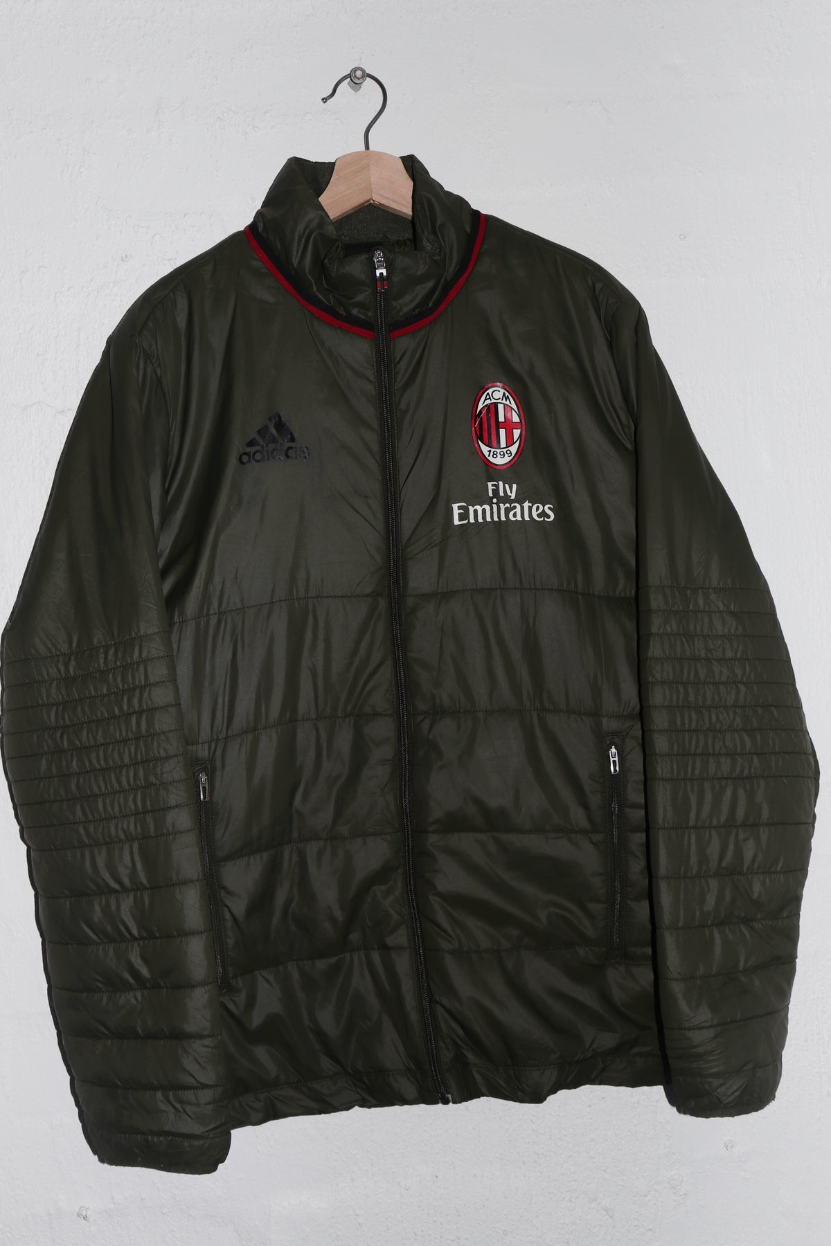 2016-17 Adidas AC Milan Football Training Primaloft Puffer Jacket (M-L)