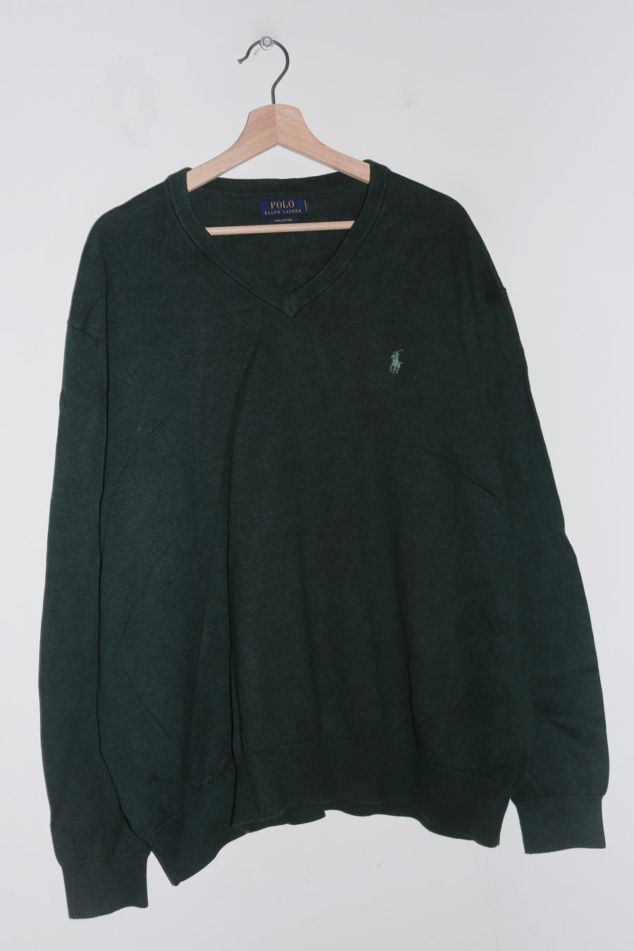 Polo Ralph Lauren Embroidered Logo Forest Green Knitted Sweater (XL)