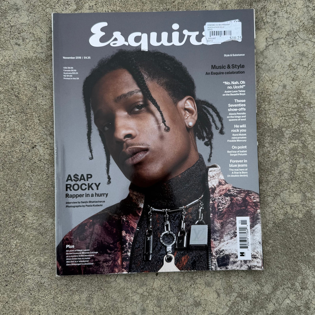Esquire A$AP Rocky Cover Magazine (2018)
