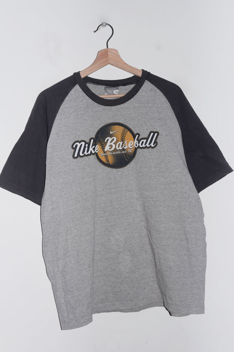 Vintage Nike Baseball Centre Swoosh Graphic Tee (M-L)