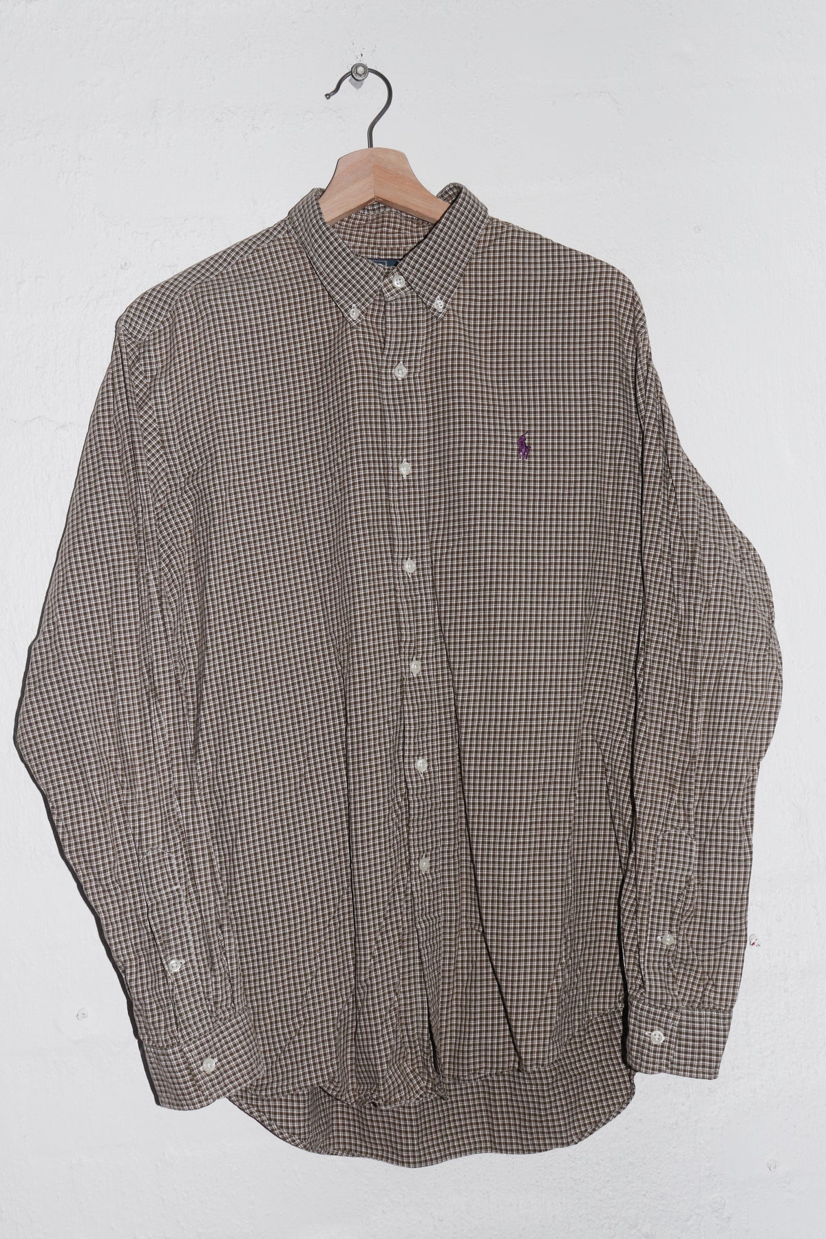 Polo Ralph Lauren Embroidered Logo Button Up Shirt (L)