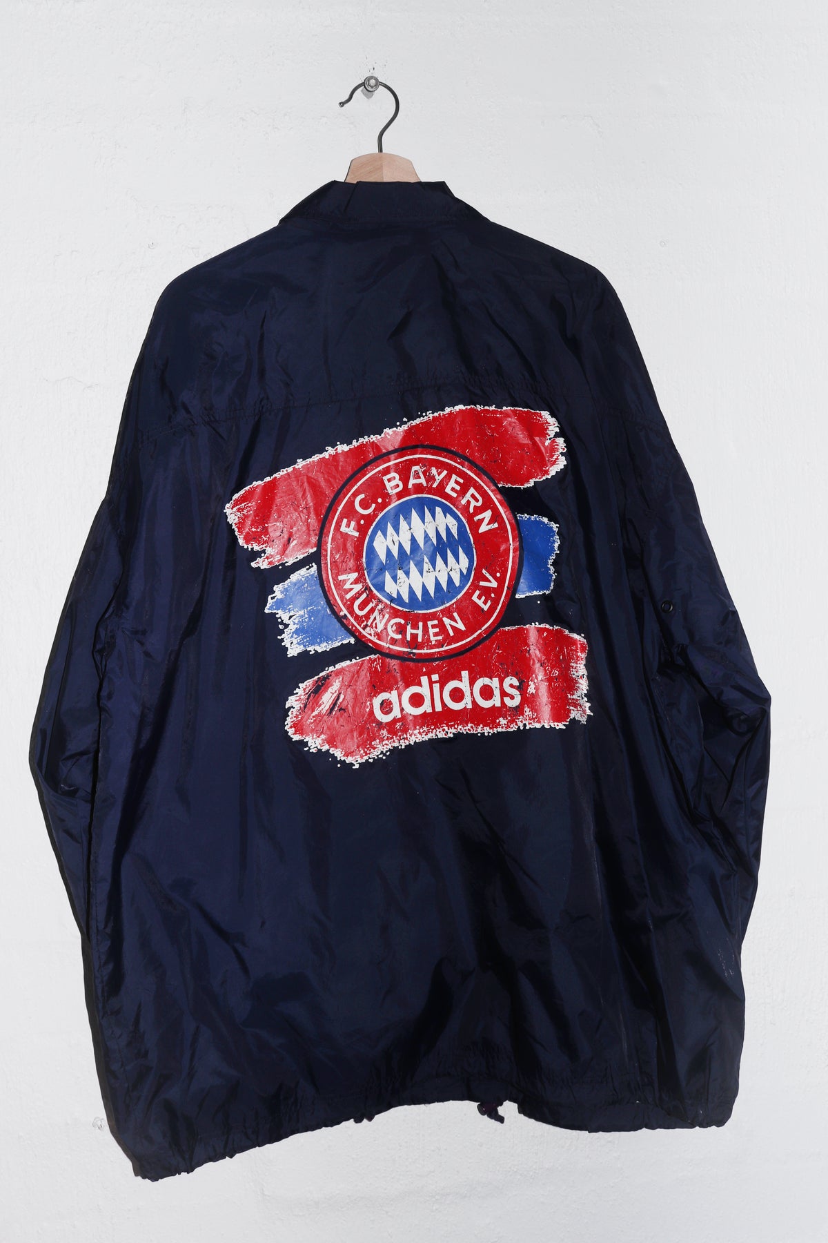 Vintage 90s Adidas Bayern Munich Football Training Coach Jacket (XL)