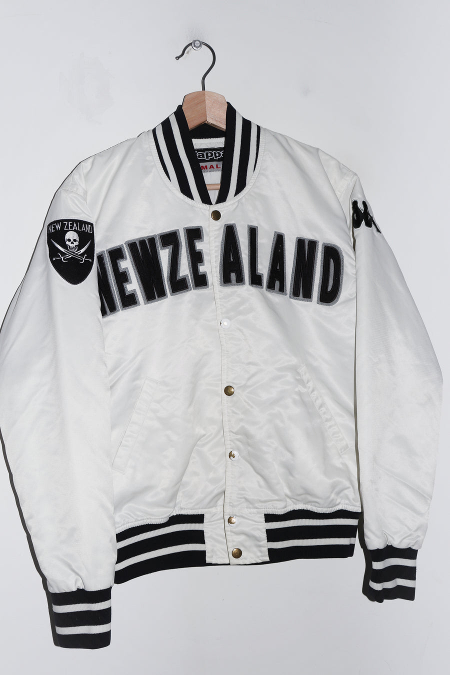 Vintage 2000s Kappa New Zealand Football Spellout Varsity Jacket (S-M/M)