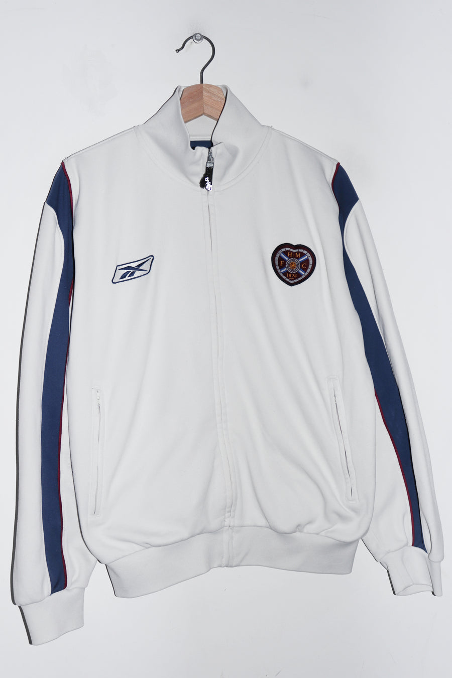 Vintage Reebok Heart of Midlothian Football Training Track Jacket (M)