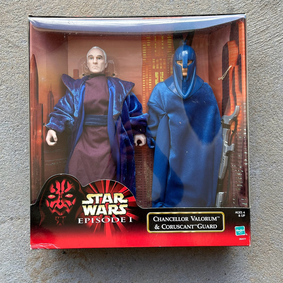 (BRAND NEW) Vintage Hasbro Star Wars Valorium & Guard Large Figurine Set (2000)