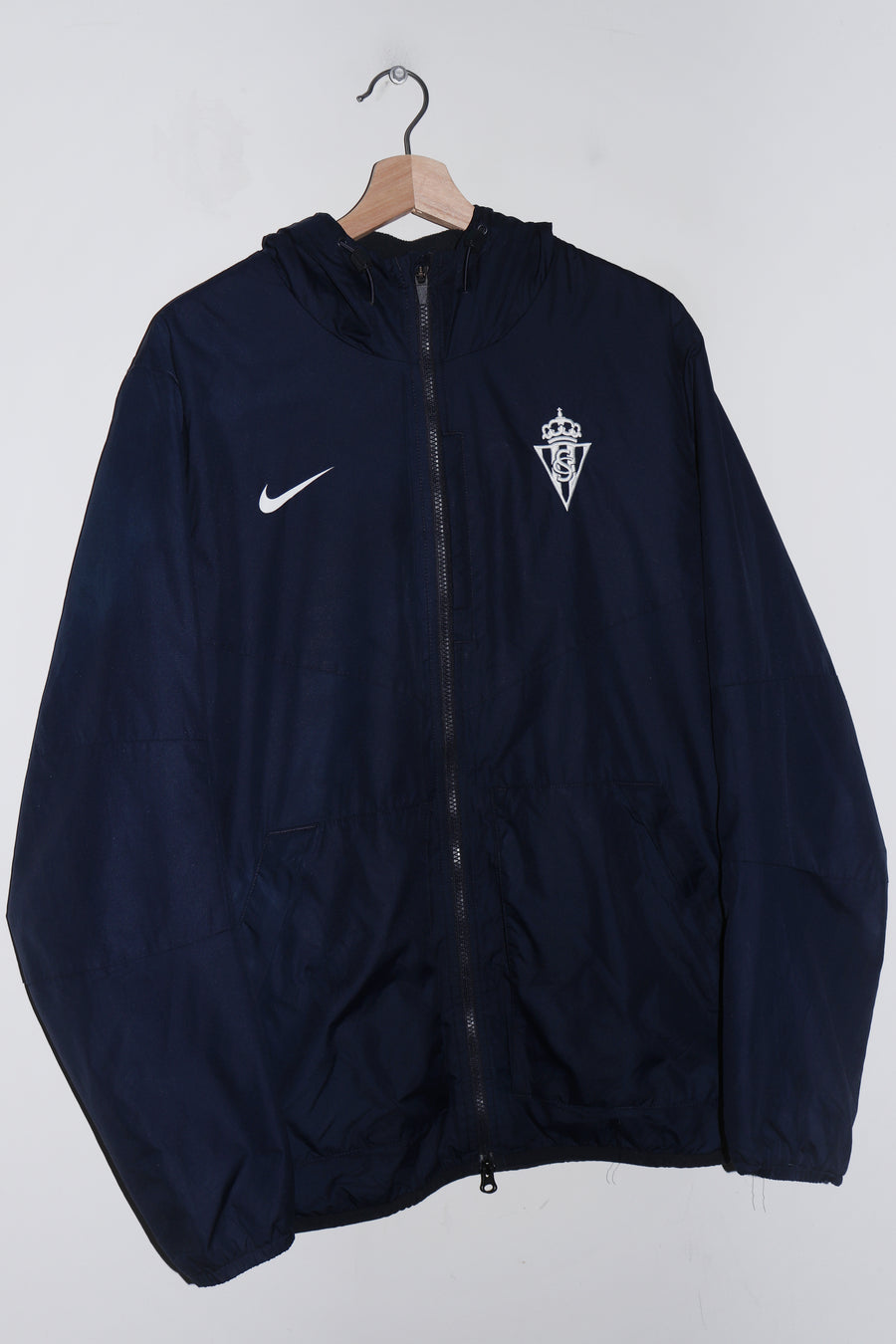 2018-19 Nike Sporting Gijon Club Spain Football Thick Training Jacket (M-L)