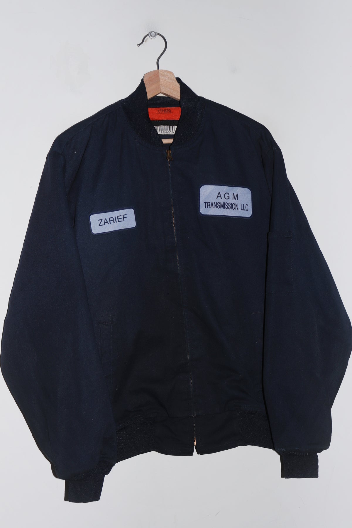 Vintage 90s Workwear Navy Thick Lined Canvas Quilted Jacket (M-L)