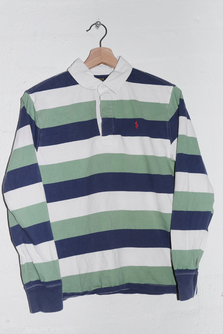 Polo Ralph Lauren Embroidered Logo Long Sleeve Rugby Polo Jumper (S/S-M)